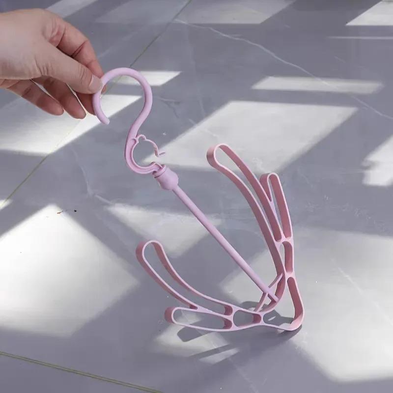 Dry Shoe Rack Organizer Hanger Multi-purpose Shoes Drying Rack Vertical Hang Rack Clothes Holder Sandals Hook Outdoor Windproof