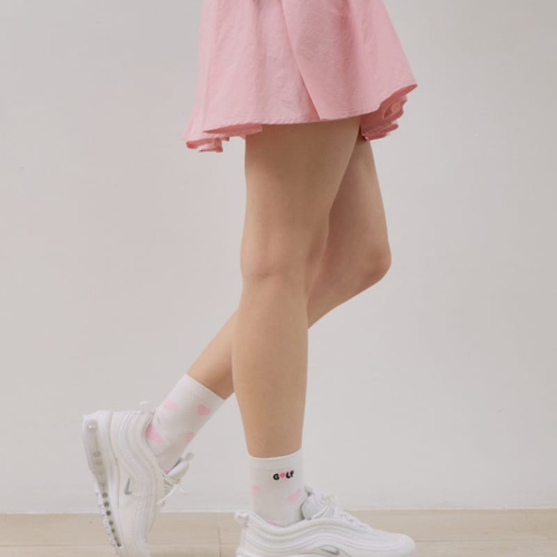 

goxo Goxo Falling In Golf Middle Socks_WH FREE