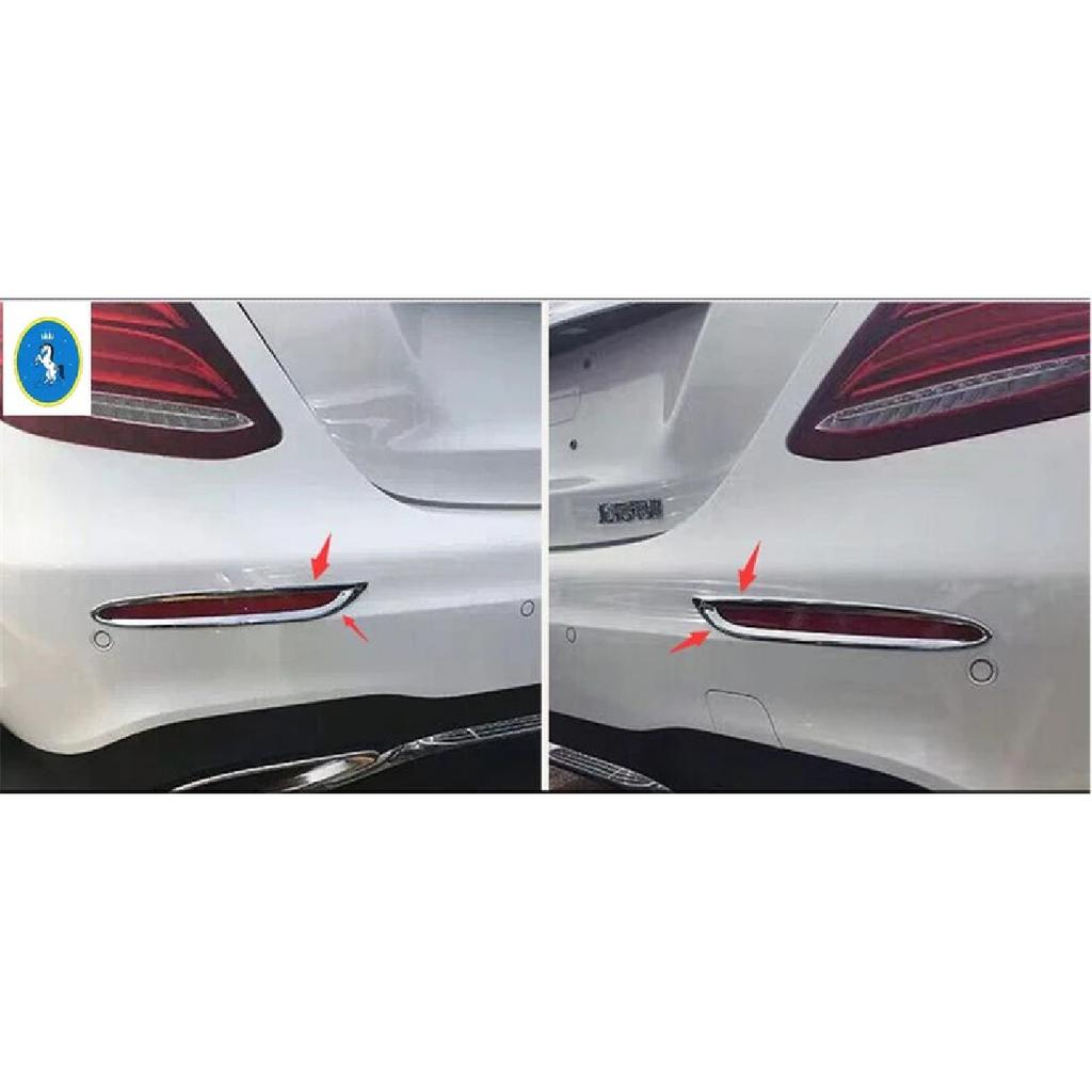 Auto Rear Fog Lights Lamp Decor Cover Trim ABS Accessories For Mercedes Benz E Class W213 E260 E300 Sport 2016 2017 2018