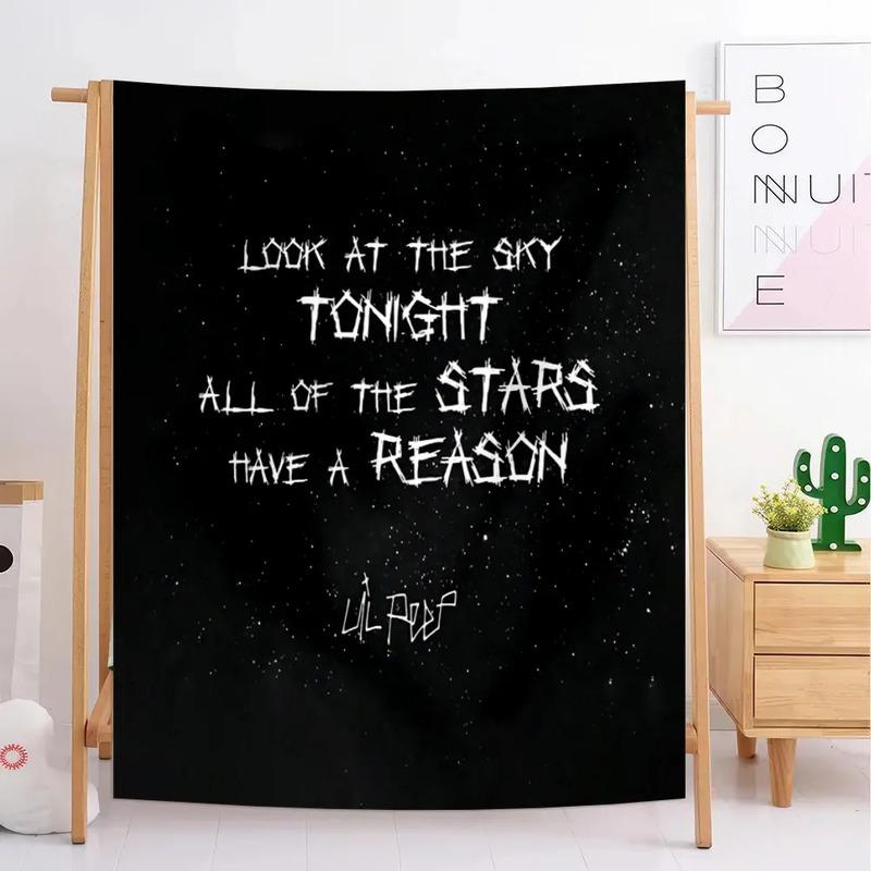 Tapiz De Pared Rapper De 130 X 150 Cm Con Forma De Manta Lil S