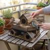 Wasserdichte Vogelvilla Nistplatz Handgefertigt Vogelfutterhaus Vogelhaus Holz Vogelhaus Außenbereich