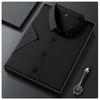 Men's Seamless Short-Sleeve Ice Silk Formal Shirt - Summer 2026, Non-Iron, Solid Color, Business Casual.