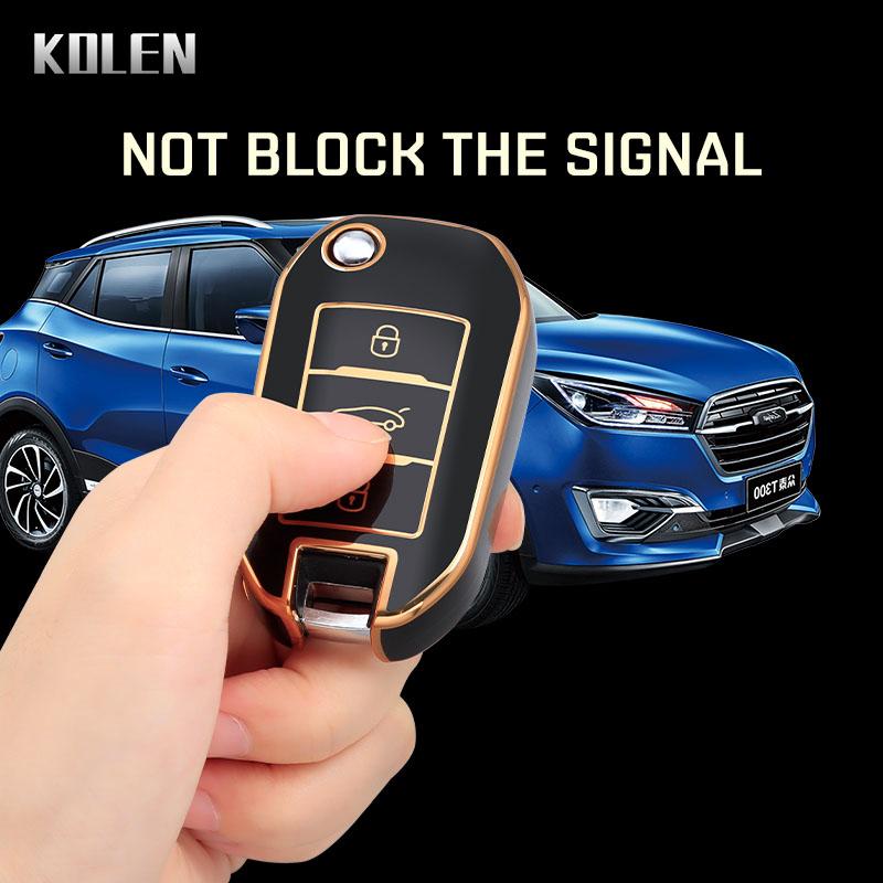 New Tpu Car Flip Key Case Cover Shell For Peugeot 208 3008 308 508 408 2008 307 4008 For Citroen C4 C3 C6 Cactus C8 Keyless Fob