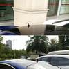 ABS Bright Black Cover Trim Shark Fin Antenna Aerial Fit For Benz GLA -