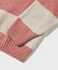 OUTSTANDING Pure Wool Wholegarment Stripe Knit_Pink/Ivory