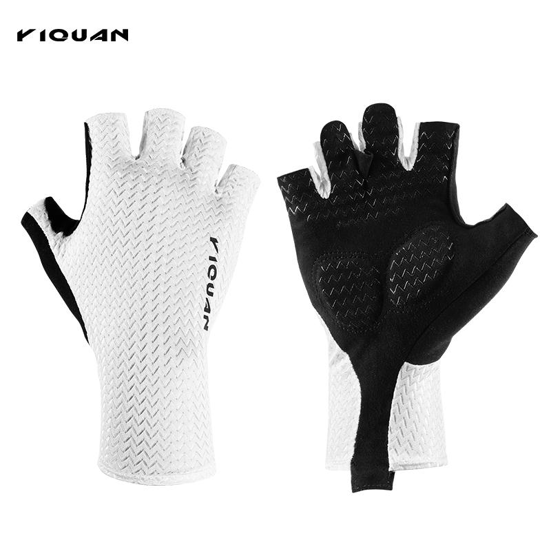 

Cycling Half Finger Gloves Men Women Breathable Anti-slip Glove Fitness Sport Training Bicycle Gloves XL белый