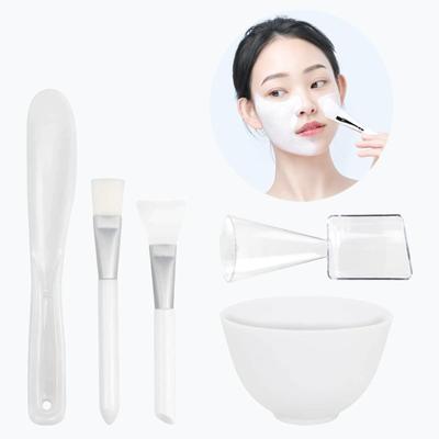 Fünfteiliges Silikon-Rührschüssel-Set Enthält Schüssel, Pinsel, Spatel und Messbecher Verfügbar in drei Farben Perfekt für selbstgemachte Gesichtsmasken im Home-Salon