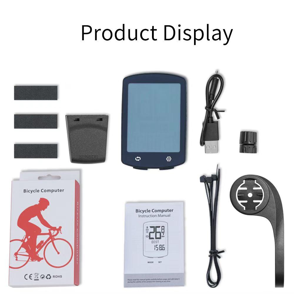 BIKEVEE Large Screen 3-inch USB-C Rechargeable Wireless Bike Computer Cycling Speedometer Odometer - Bicycle Accessories2