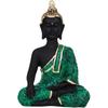 Buddha Statue For Home Living Room Vastu Statue Decorative Showpiece - 13 Cm  (Polyresin, Green)