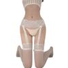Pantyhose Thin Sexy One-Piece Lace Suspender Socks Women'S Stockings White Anti-Hook Black Silk Pantyhose