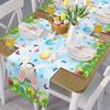Easter Rabbit Eggs Butterfly Linen Table Runner Dresser Scarves Decor Spring Farmhouse Kitchen Table Runner Easter Decorations