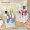 Acrylic Transparent Multi-Layer Nail Polish Display Stand Lipstick Storage Box Plastic Nail Salon Cosmetic Tabletop Display Rack