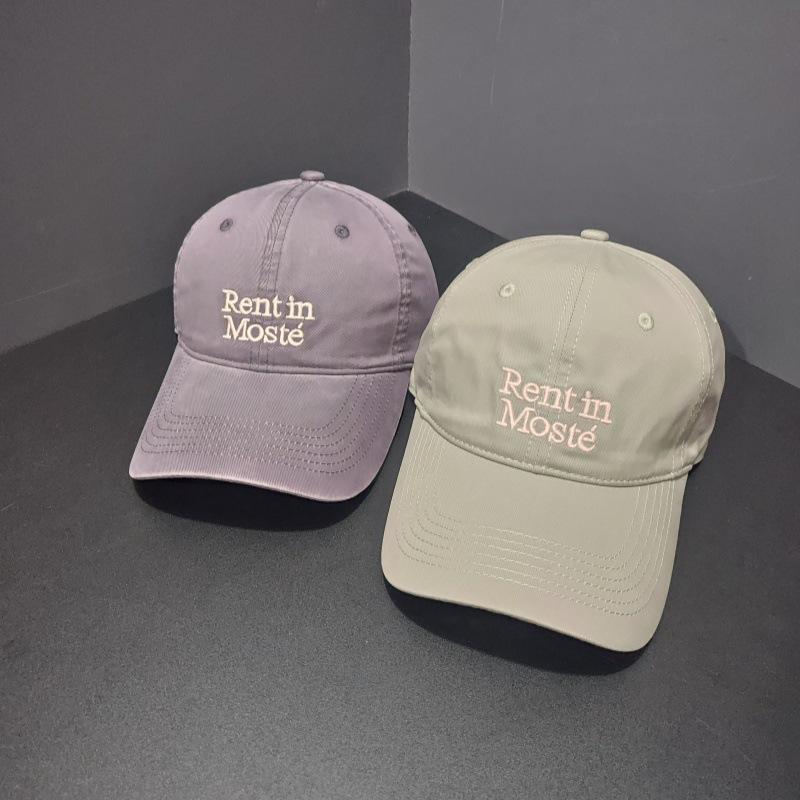 Big Head Circumference Letter Embroidery Baseball Cap Spring New Simple Versatile Cap Men and Women Show Small Faces