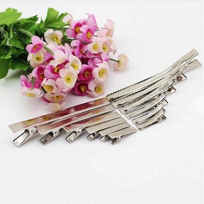 Good Hairpin Hair Accessories Alligator Clips Fashion Bows Barrette DIY Flat Metal Hair Clip 20Pcs Single Prong Handicrafts