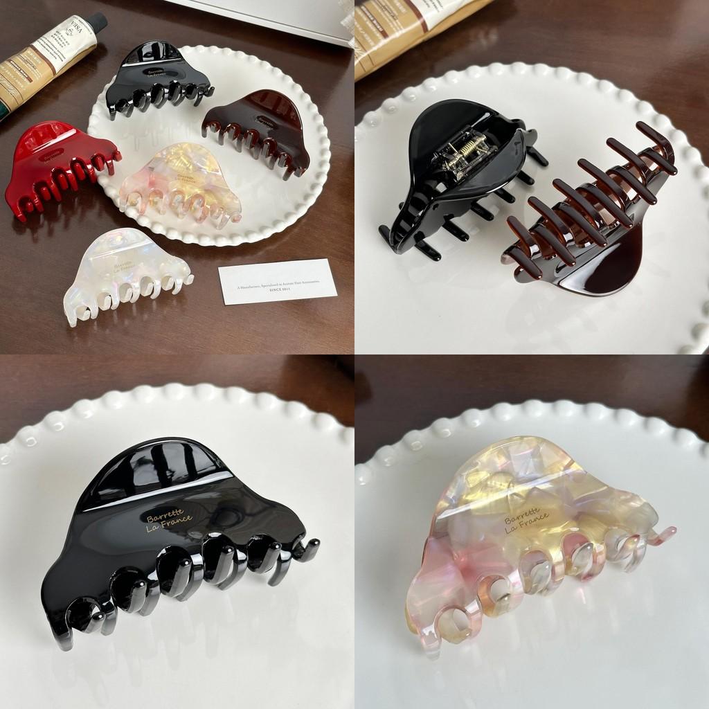 Stylishly Simple Acetate Hair Claw Clip In Black And Colorful Shades For Everyday Use