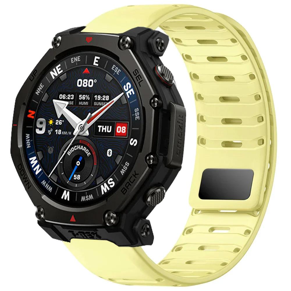 22mm Silicone Sports Strap For Amazfit T-Rex3 Pro 48mm Helio Magnetic Watchband For Amazfit Balance 2 1/Bip 6 5 Bracelet Correa