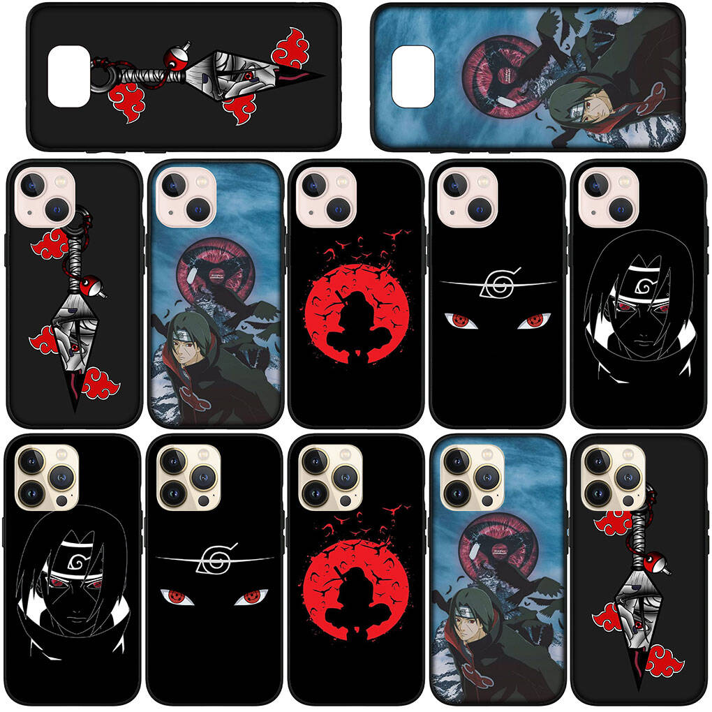 Phone Case for iPhone 17 15 16 Plus Redmi Note 14 12 11 13 Pro Max Huawei P30 P20 Lite OPPO A60 A40 A80 A18 A16 A54 Akatsuki Anime Itachi Naruto Cover