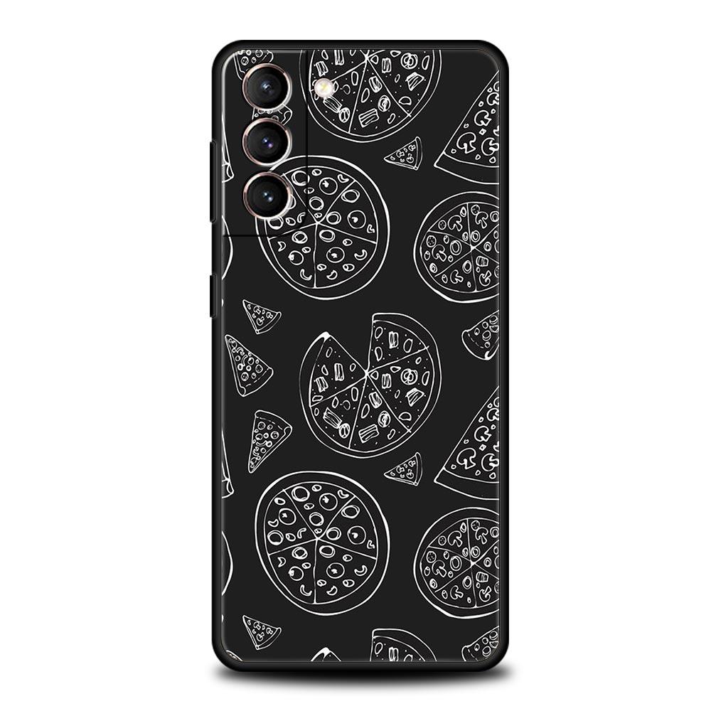 

Phone Case For Samsung Galaxy S25 Edge S24 S23 S22 S21 Ultra S20 FE 5G S10 S10E S9 Plus Soft TPU Cover Pizza Best Friends Galaxy S22 5G