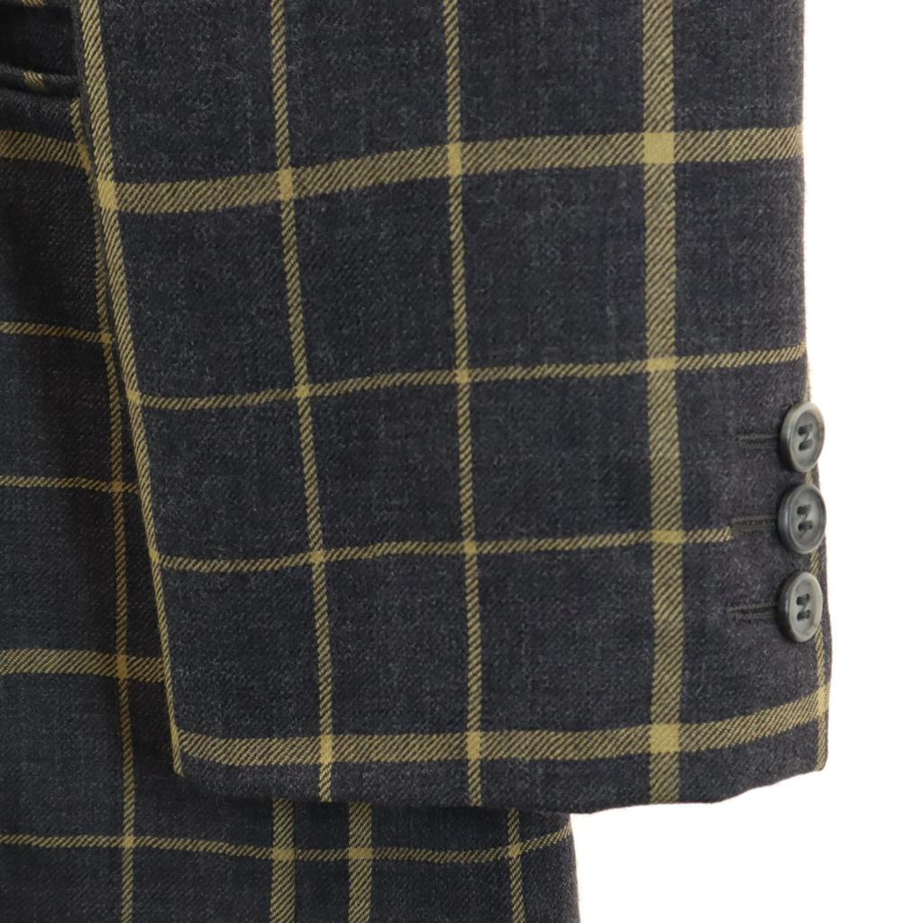 Emporio Armani 90s Made In Italy Old Check Pattern Tailored Jacket Men's Used