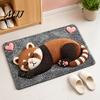 Non-slip Diatom Mud Bath Mat Cute Animal Mat, Quick Dry Super Absorbent Bathroom Rug, Mold Resistant Diatomaceous Earth Rug for Home Entrance Kitchen