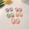 Pack of 10 Cartoon Hair Ties with Fruit/Flower Theme Designs for Little Girl and Children Sprinig Hair Styling Hairband