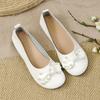 Модная женская обувь с круглым носком и бантом, слипоны, женские балетки, стильный шик и элегантность, лето 2025, дешевая распродажа, для светских мероприятий