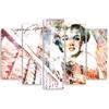 Five Piece Picture Canvas Print Marilyn Monroe