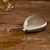 Creative Mirror And Wire DrawingWater Droplet Shape Hidden Hip Flasks With Funnel For Men And Women Small