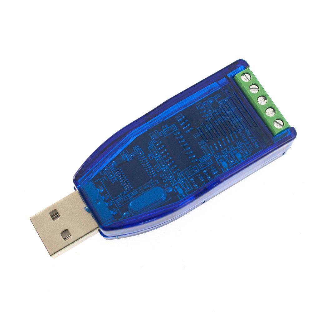 1PC Industrial Communication Module USB To RS232 RS485 Converter TVS Protection Bidirectional Half Duplex Serial Line Converter