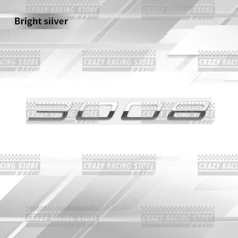 Car Badges For b444 3008 2008 5008 New Style Rear Trunk Emblem Metal 3D Stickers Body Decals Lettering Decor Styling 444b