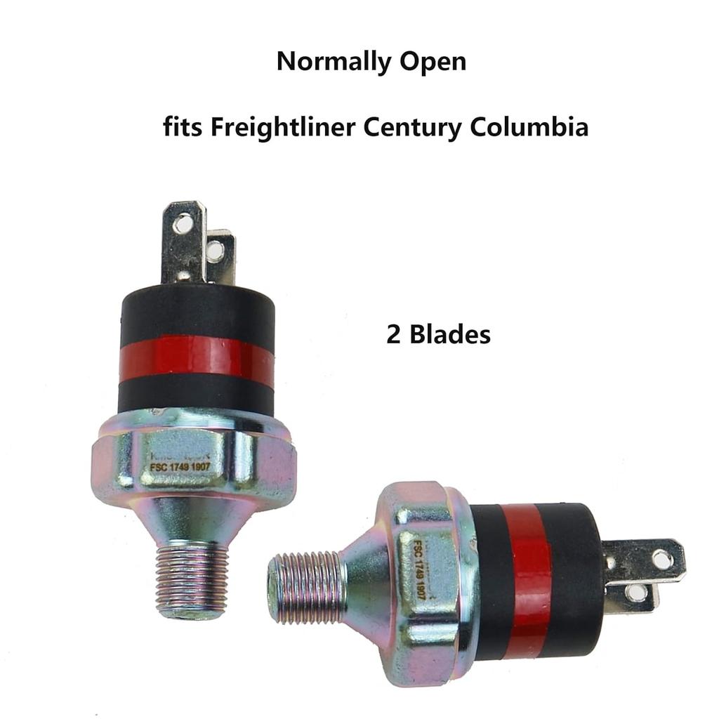 FSC17491907 Normally Open Low Air Pressure Indicator Switch 65-75 PSI Fits Freightliner Century Columbia Various Cross 577.46606 1749-1907
