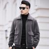 Haining fur winter new sheep shearing men's fur casual lamb wool lapel wool coat fur integrated tide