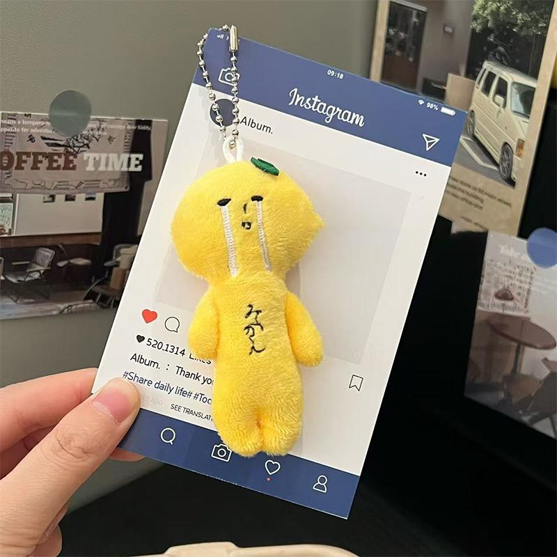 Cute Cartoon Plush Doll Keychain  Plush Toy Keychain Pendant Creative Kawaii Backpack Decoration Accessories Gifts