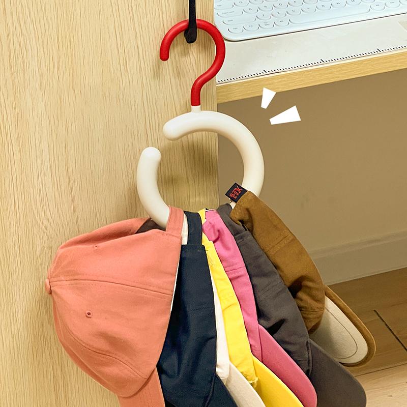 1/2/3/5 PCS Hat Storage Hook Dormitory Wardrobe Inner Hanging Duck Tongue Baseball Cap Strap Hanger Bag Hook Hanging Cap