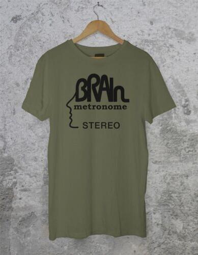 Brain Records T Shirt - Krautrock Neu! Cluster Guru L