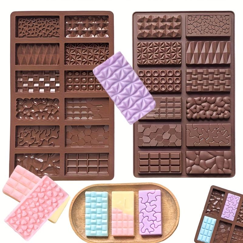 

12-Cavity Silicone Chocolate Mold Set for Baking DIY Fondant Cookies Jelly Pudding Cake Decorations Non-Stick Reusable фіолетовий