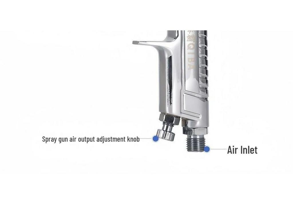 W101 Pneumatic Paint Spray Gun with High Atomization for Furniture, Upper & Lower Pot, New Model W71/W77