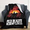1pc Red Dead Redemption Blanket, Gift, for Men and Women, Soft Blanket, Good for Sofa Bed Couch Travel, Lightweight Flannel Blanket
