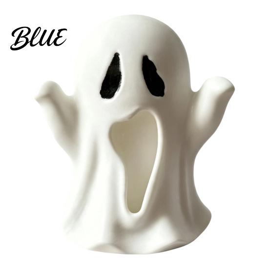 Festival Atmosphere Ornament 3D Printed Ghost Figurine Spooky Small Statue Halloween Decorative Figurines Cute Desktop Decoration for Party Tabletop
