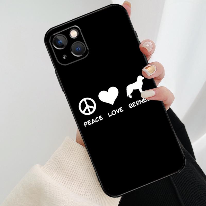 Funny Bernese Mountain Dog Phone Case For iPhone 17 Pro Max 16 15 14 11 12 13 Pro Max mini 15 16 Plus 16e 17 Air Cover