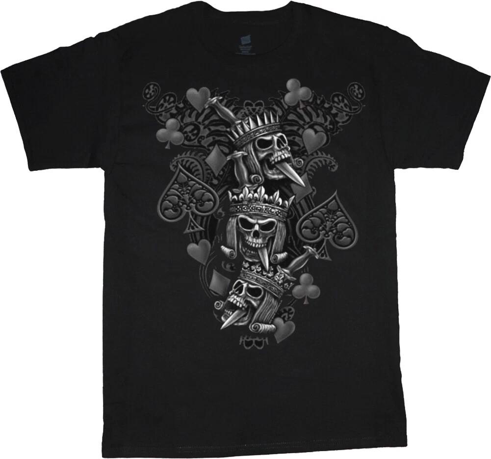 King Crown Skull T-shirt Graphic Tees Clothing Apparel Mens Gifts XXXXL