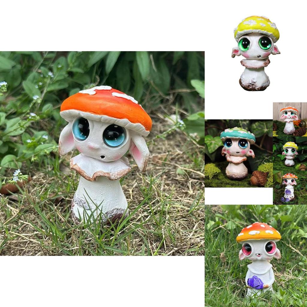 Adorable Mushroom Elf Resin Figurine Charming Home Decor Tabletop Decoration For Garden