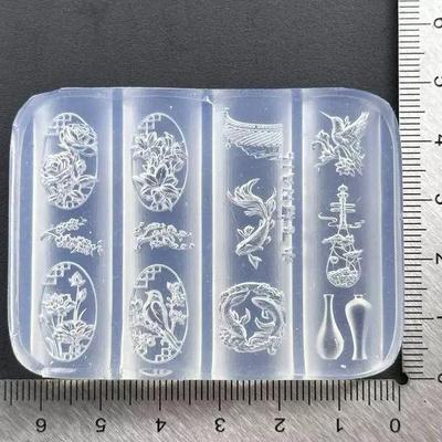 Peony & Magpie Pipa Silicone Mold for DIY Nail Art & Lattice Pavilion Design