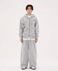 Urbanage Design Studio Logo Oversized Zip-Up Hoodie_Melange Grey