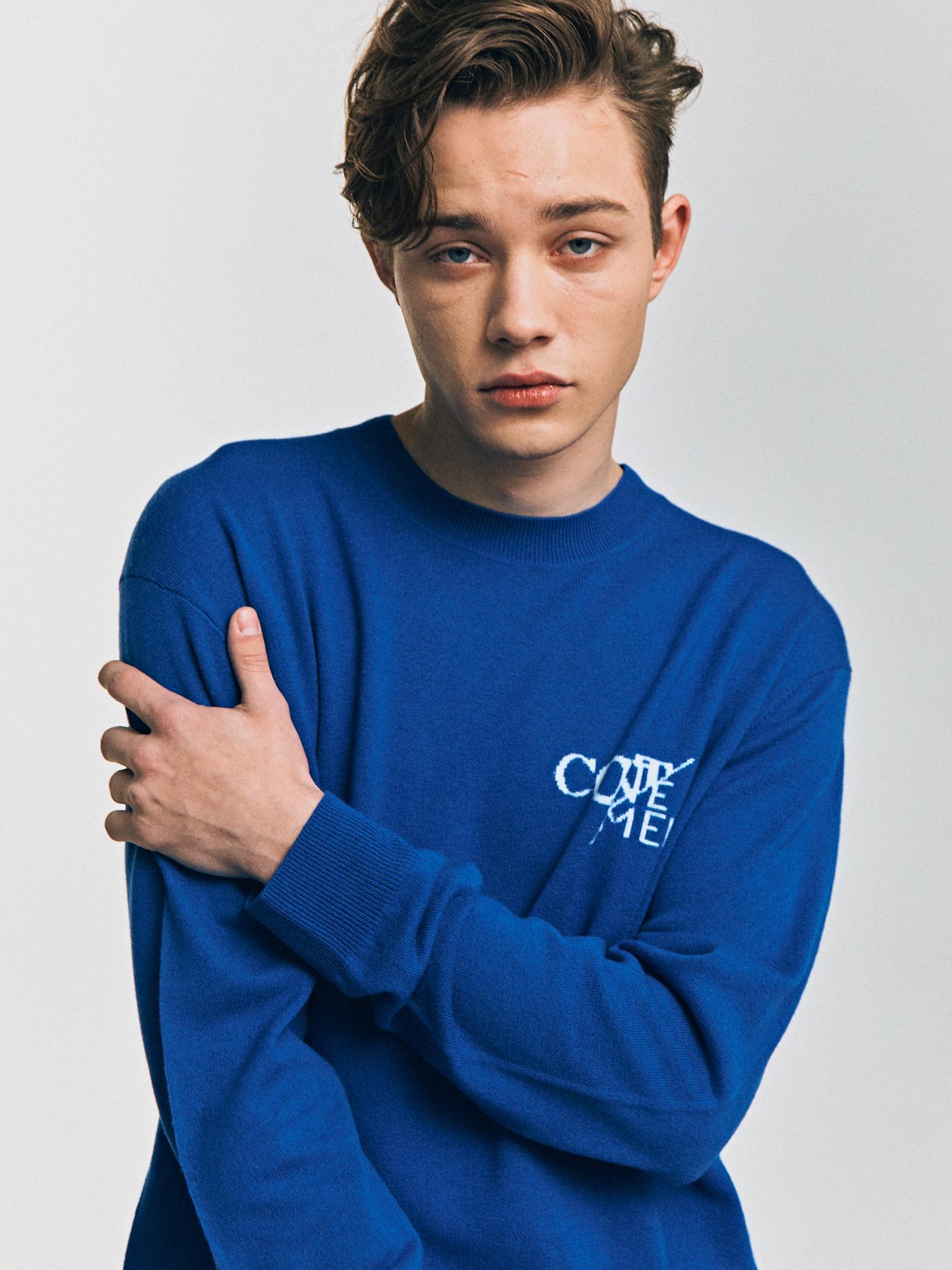 Continent Merino Wool Crew-Neck Sweater_Blue Green/M