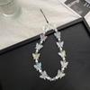 Y2K Candy Colors Cellphone Keychain Butterfly Beaded Butterfly Mobile Phone Chain  Pendant