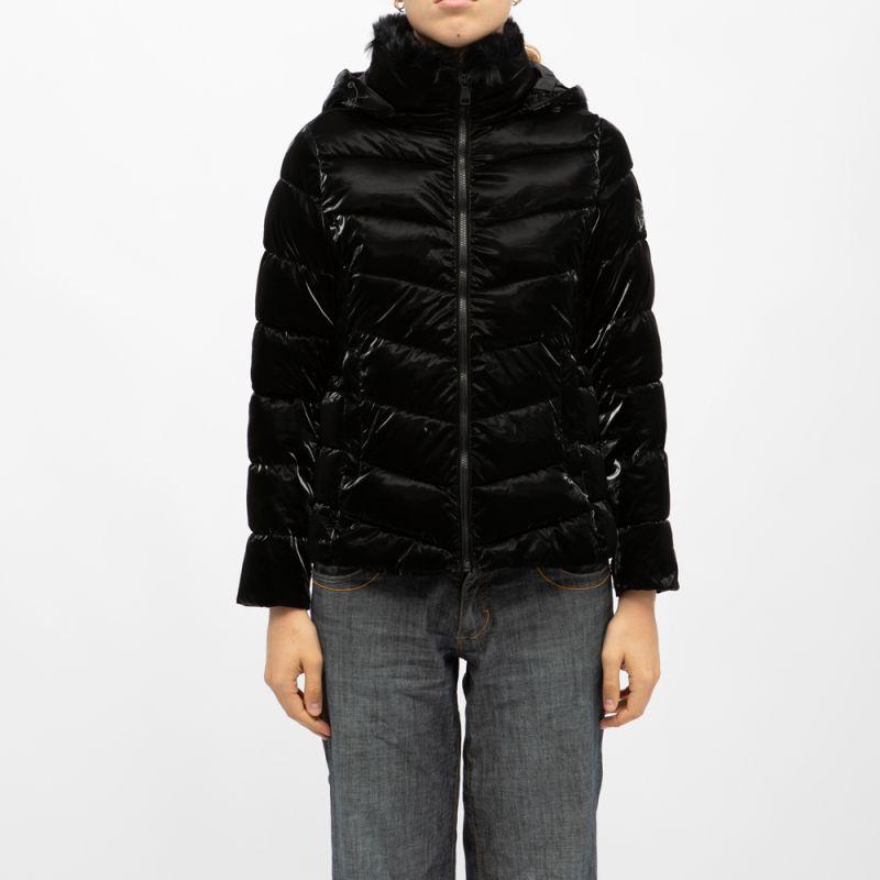 

Пуховик с капюшоном на молнии mattia воротник-стойка черный Женский DEELUXE 74 L чёрный