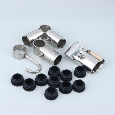 25mm Roestvrij Staal Pijpconnector Vaste Onderdelen Landings Luchtrek Enkele Stang Ronde Pijprek Verbinding