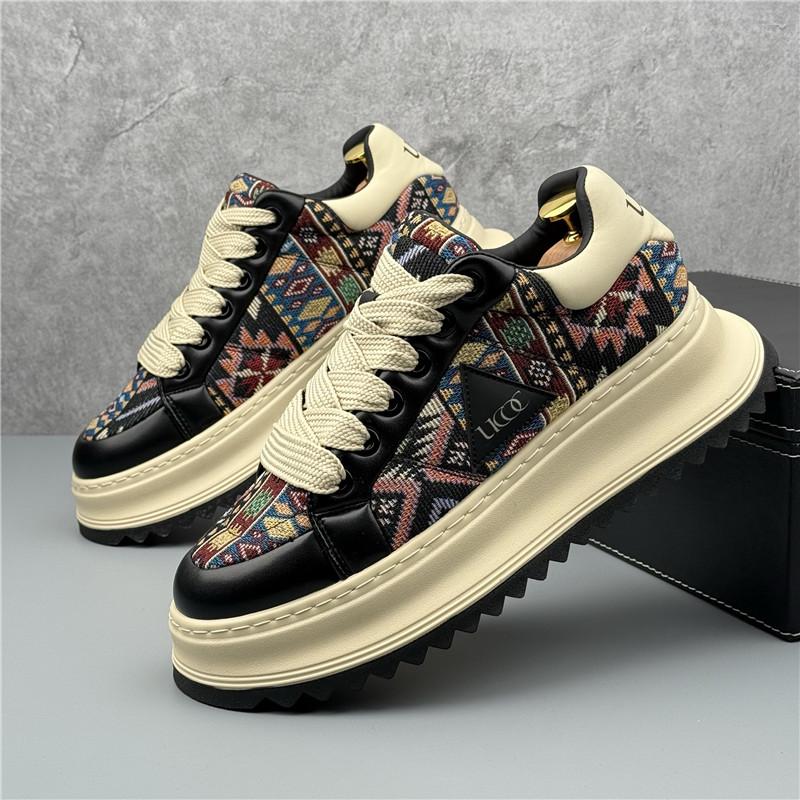 Mode Neue Designer Herren Mixed Patchwork All Match Plattform Casual Schuhe Flats Männlich Sport Laufen Walking Sneakers Zapatos Hombre