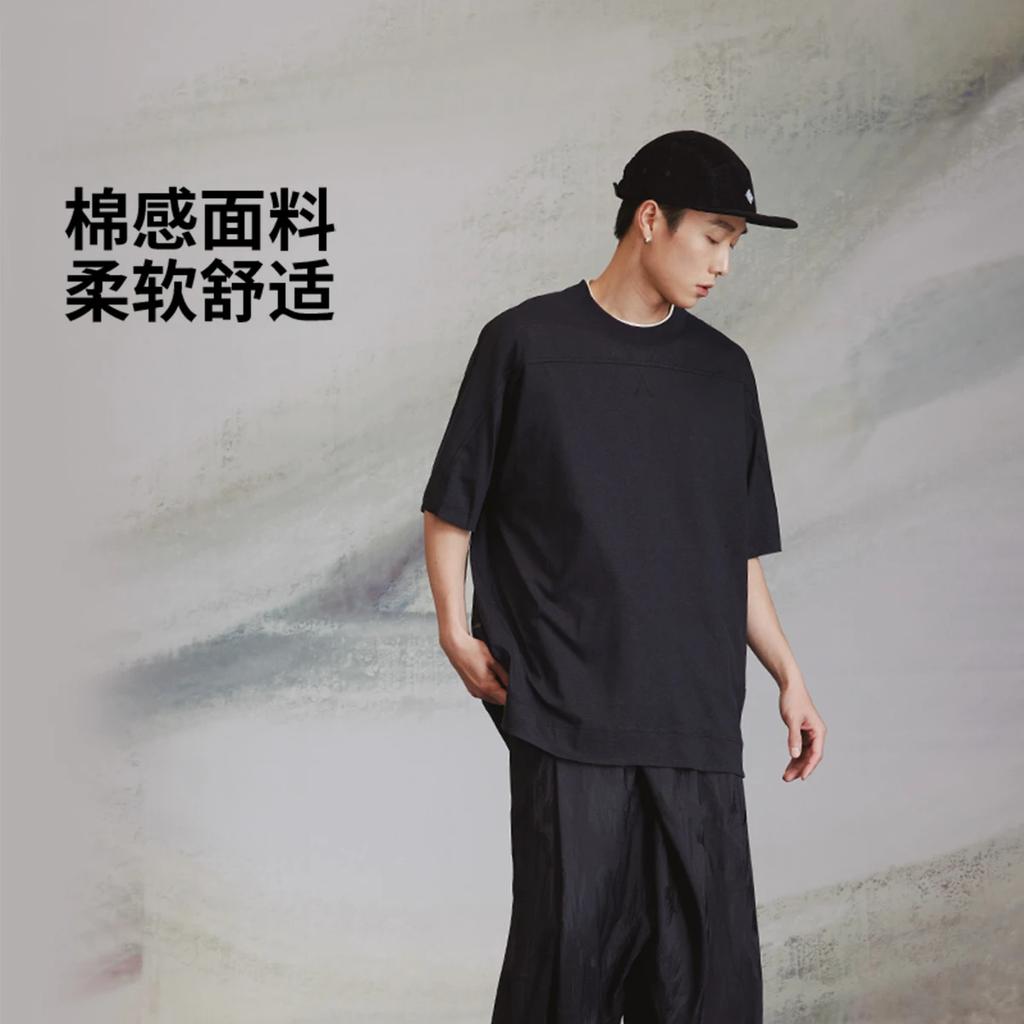 Li Ning X CHENGLONG,LIANMINGKUAN T Shirt Men's Black AHSU195-2